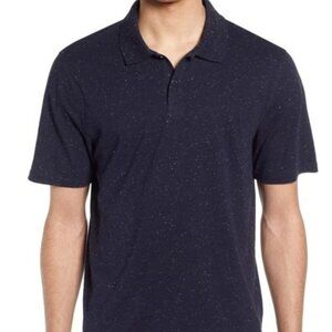 Vince Slim Fit Polo Black w/white specks NWT​​​​​​​​​​​